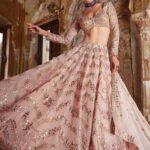 Beige Sabyasachi lehenga choli