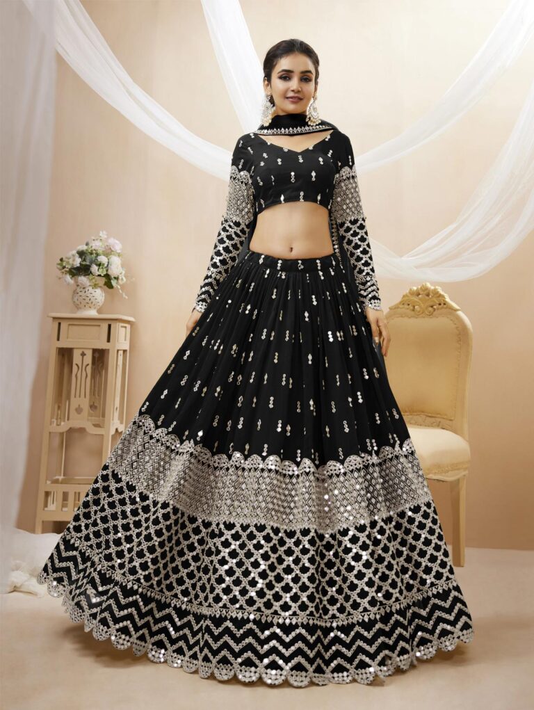 Black Designer lehenga choli