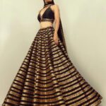 Black Sequence designer lehenga choli