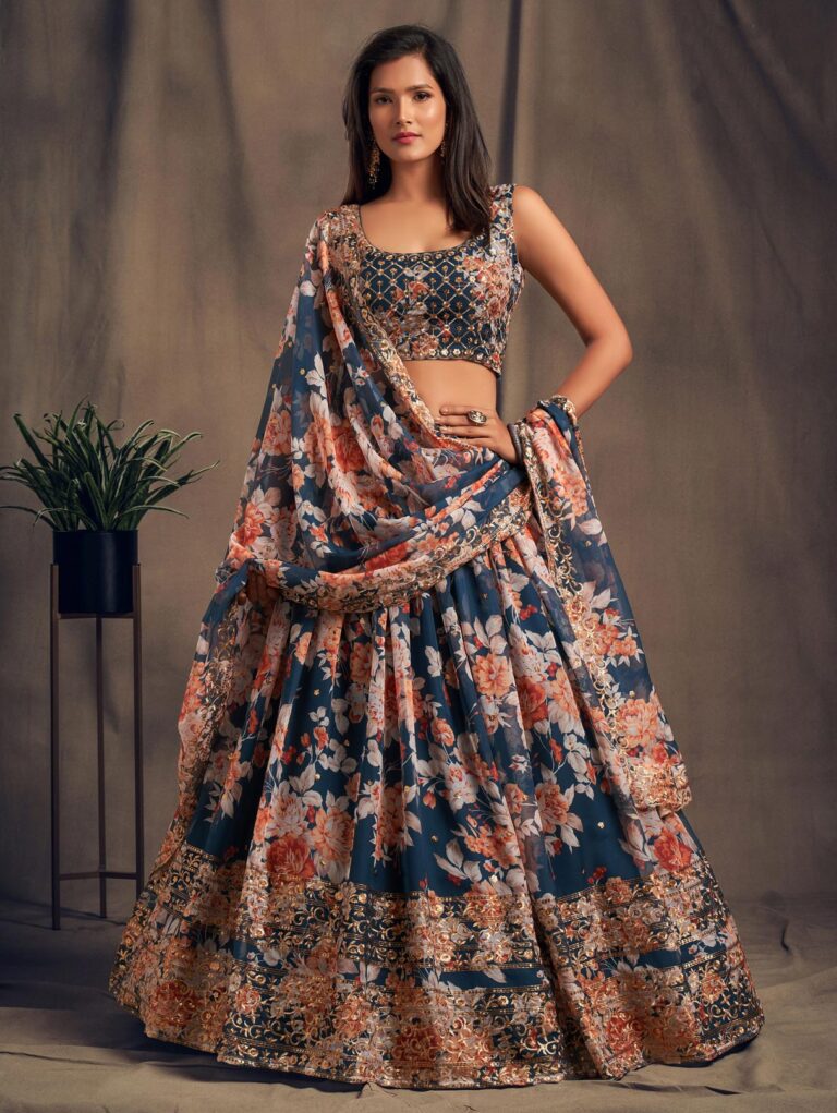 Blue Lehenga choli for women