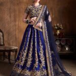 Blue Embroidery lehenga choli