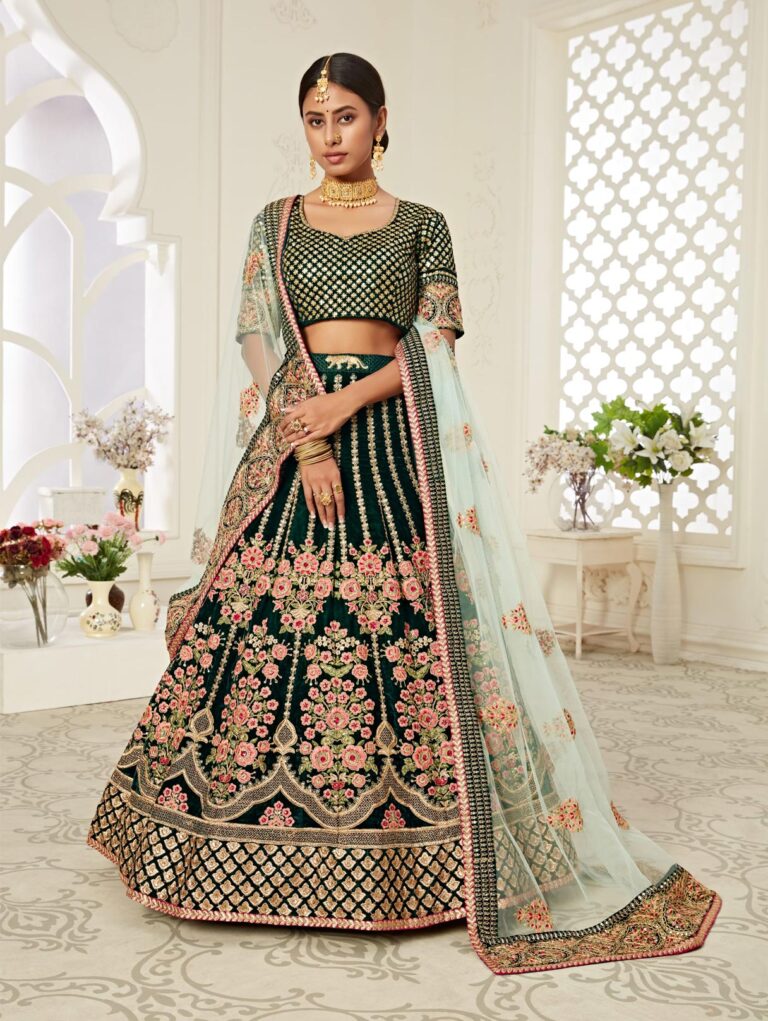 Green Sabyasachi lehenga choli