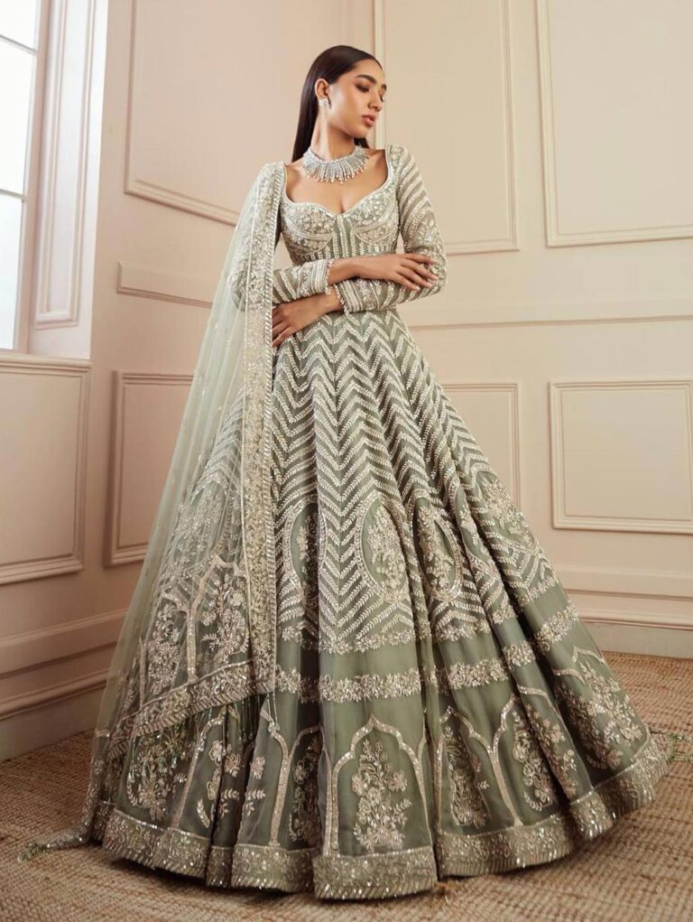 Gray Designer lehenga choli