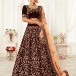 Maroon Ready to wear lehenga choli