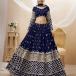 Nevy Blue Partywear lehenga choli