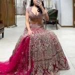 Pink Sabyaschi lehenga choli