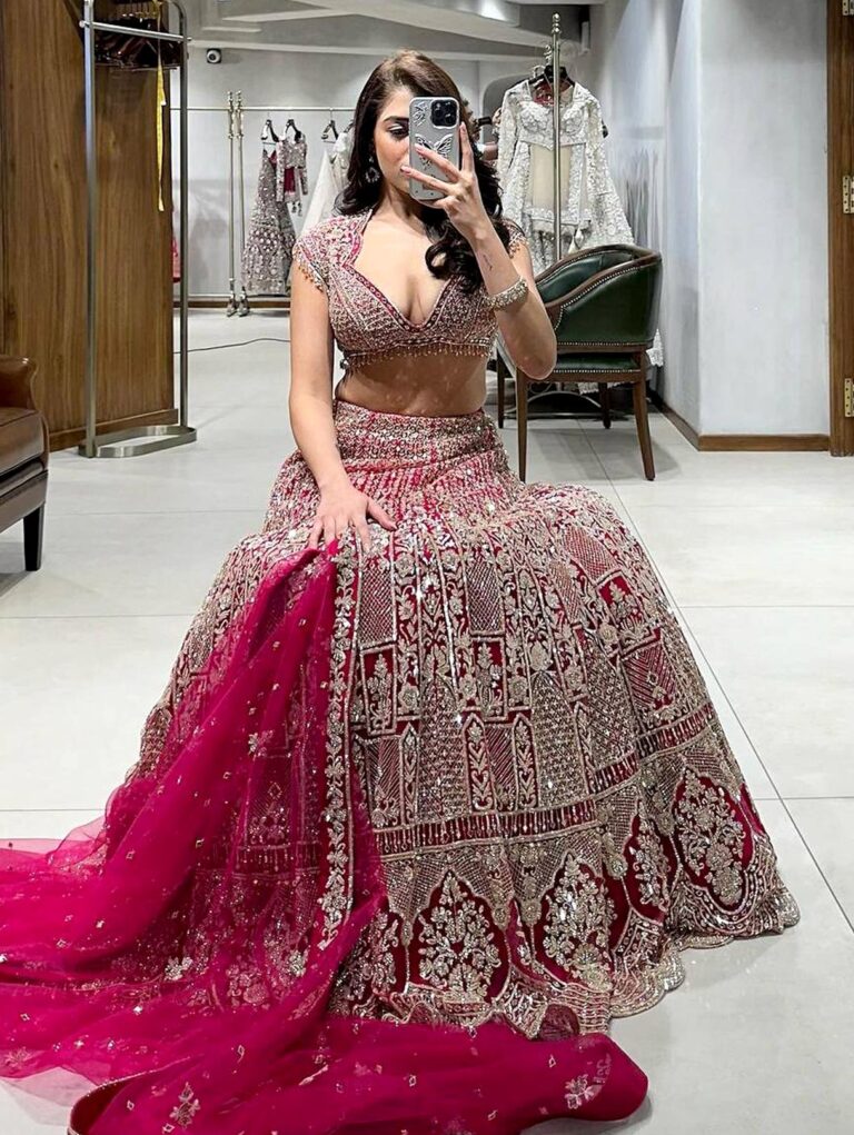 Pink Sabyaschi lehenga choli