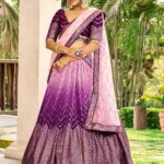 Purple lehenga choli