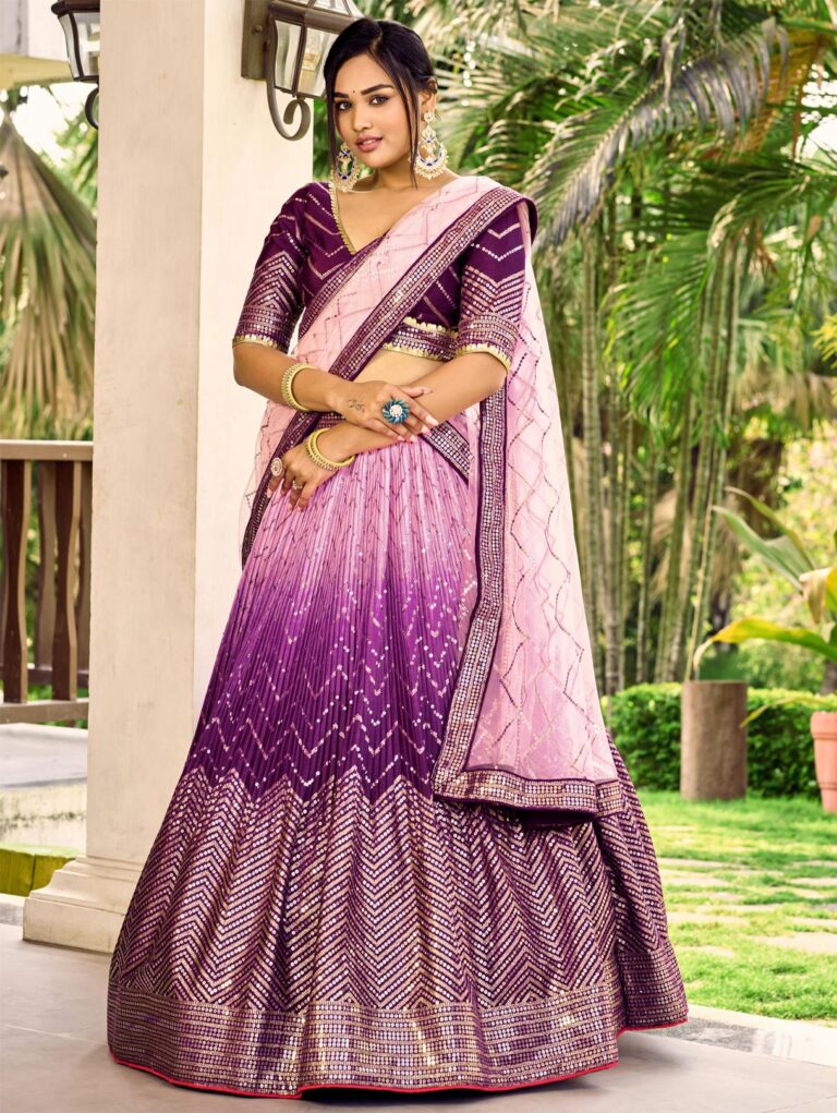 Purple lehenga choli