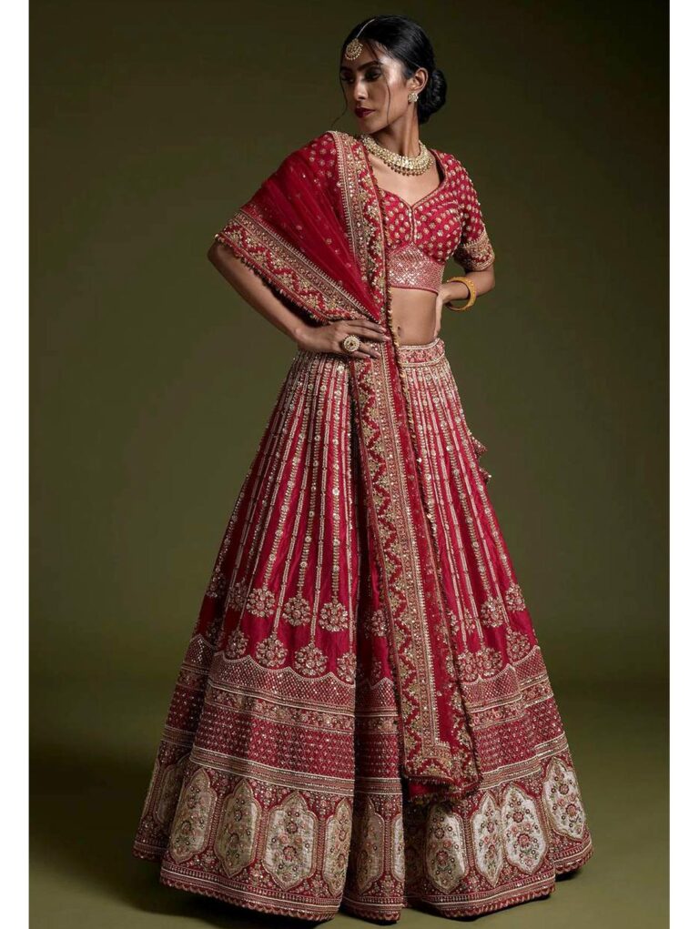 Red Wedding lehenga choli