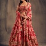 Red wedding lehenga choli