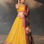 Yellow Haldi lehenga choli