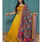 Yellow Partywear lehenga choli