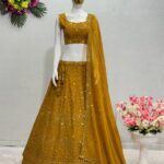 Yellow Haldi lehenga choli